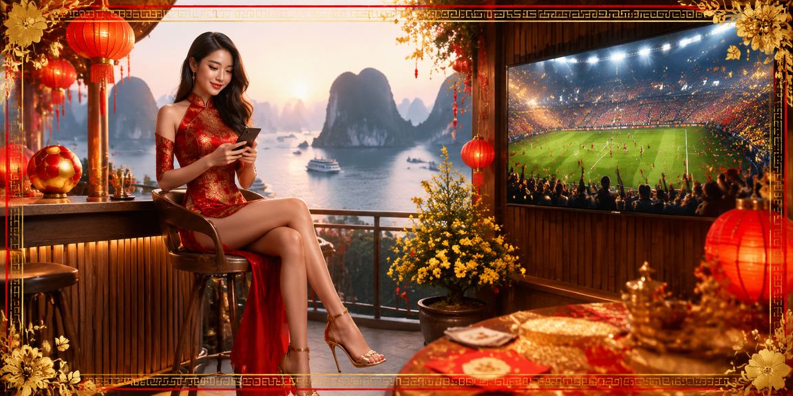 Cảnh Hạ Long Bay với người dùng trải nghiệm casino mobile dịp Tết